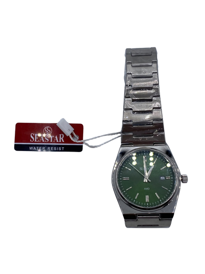 Luxury Green Dial Stainless Steel Men’s Watch – Elegant Classic Wristwatch