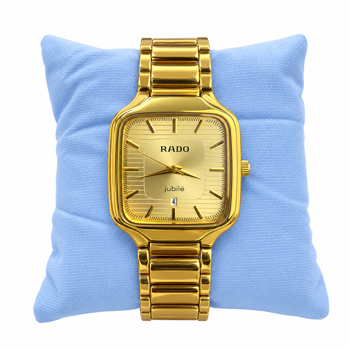 Shery Classic Square Gold Watch for Men – Date Display