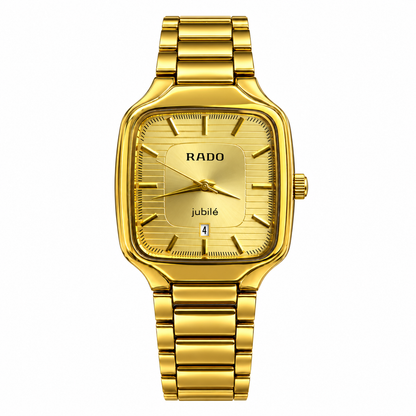 Shery Classic Square Gold Watch for Men – Date Display