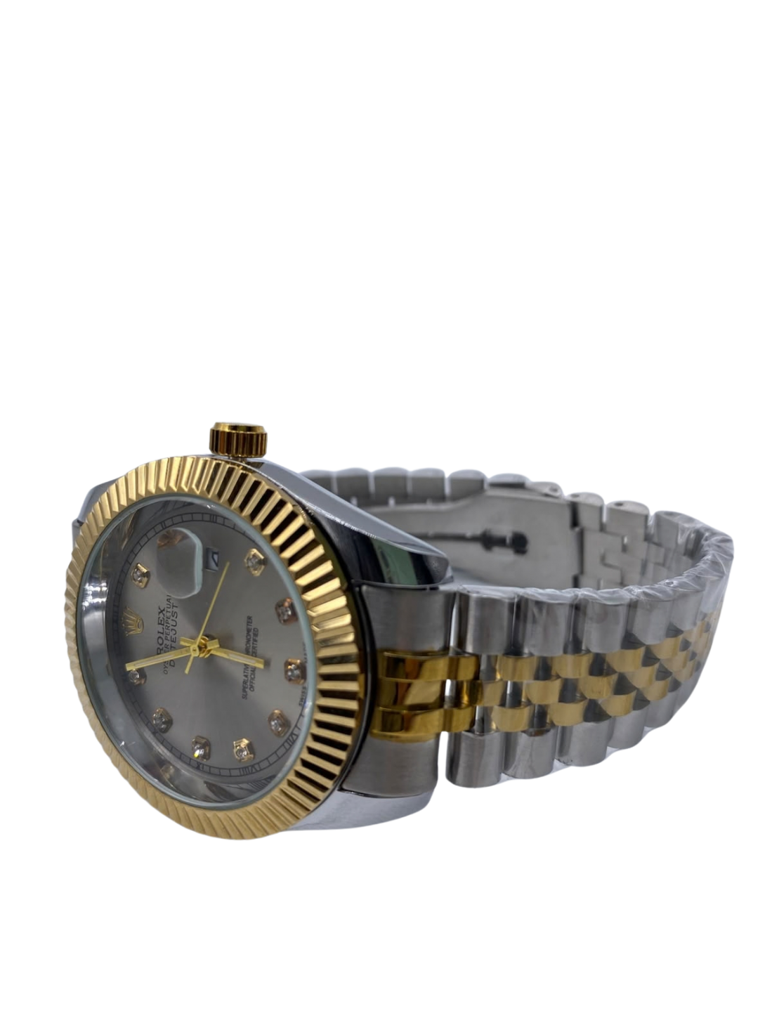 Luxury Gold & Silver Classic Date Watch