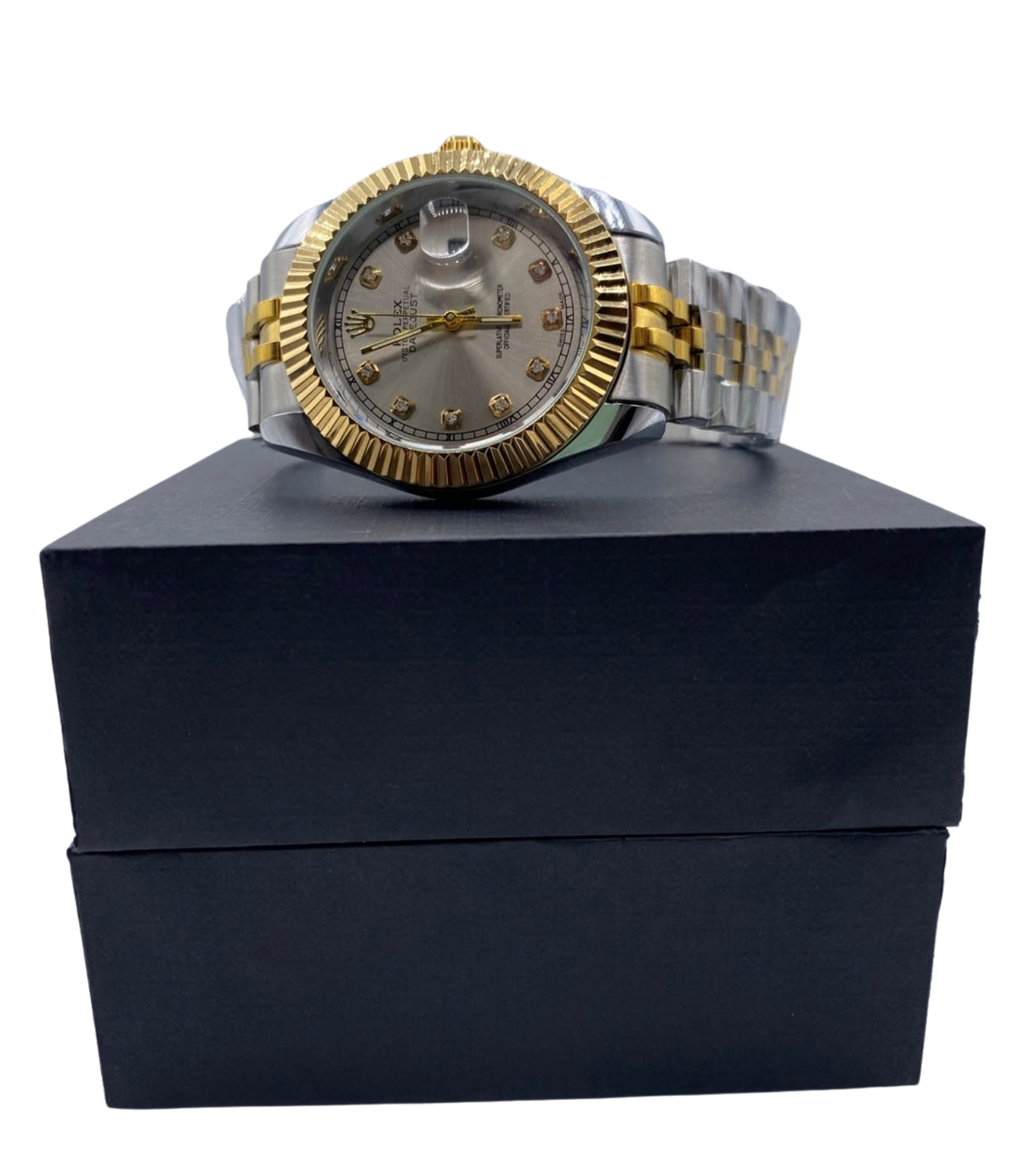 Luxury Gold & Silver Classic Date Watch
